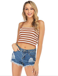 Sweat Strap Crop Top For Womens Boutique Store