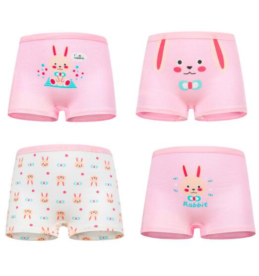 Wholesale Kids Girl Cotton Cartoon Basic Underwear