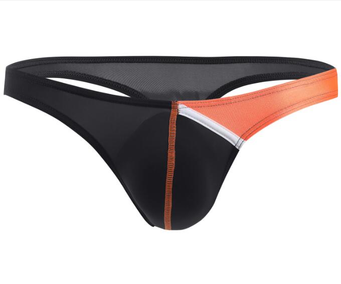 Online Wholesale Men's Color Block Thong Underwear