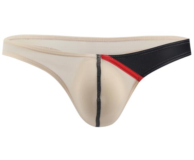 Online Wholesale Men's Color Block Thong Underwear