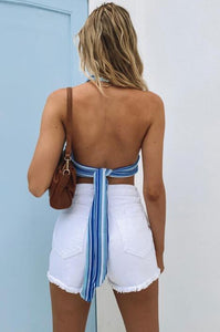 Sexy Backless Strappy Tank Top