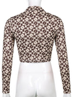 Load image into Gallery viewer, High Street Look Print Crop Shirt For Womens
