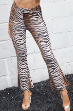 Load image into Gallery viewer, Fashion Print Casual Flare Pants
