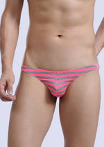 Load image into Gallery viewer, Mens Sexy Stripe Thong Underwear Online Wholesale
