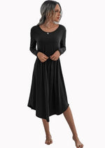 Load image into Gallery viewer, Solid Lounge Midi Dress Shopping
