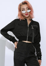 Load image into Gallery viewer, Wholesale Crop Cargo Jacket Outerwear for Womens
