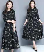 Load image into Gallery viewer, Chiffon Print Midi Dresses for Womens
