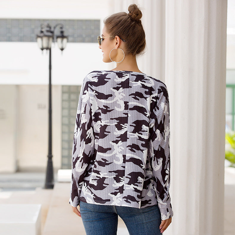 Knit print Top Shirts for Autumn Must Have