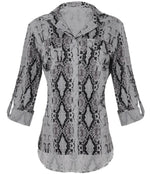 Load image into Gallery viewer, 3/4 Sleeve Print Top Shirts Online Wholesale
